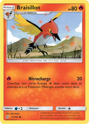 Carte Pokémon Braisillon 31/236 Commune Harmonie des Esprits