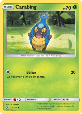 Carte Pokémon Carabing 12/236 Commune Harmonie des Esprits
