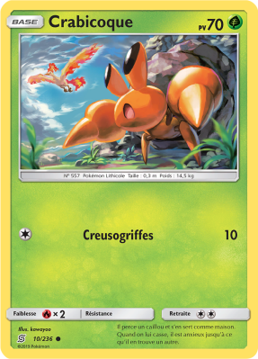 Carte Pokémon Crabicoque 10/236 Commune Harmonie des Esprits