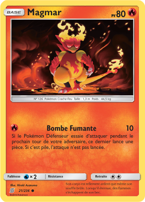 Carte Pokémon Magmar 21/236 Commune Harmonie des Esprits