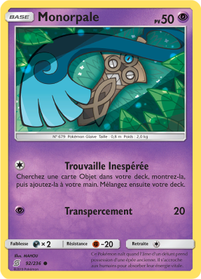 Carte Pokémon Monorpale 92/236 Commune Harmonie des Esprits