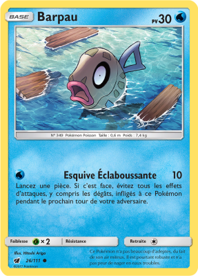 Carte Pokémon Barpau 26/111 Commune Invasion Carmin