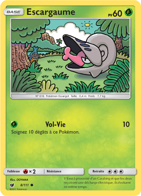 Carte Pokémon Escargaume 8/111 Commune Invasion Carmin