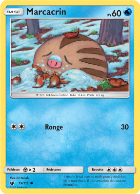 Carte Pokémon Marcacrin 19/111 Commune Invasion Carmin