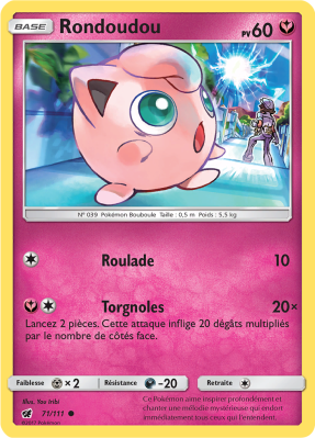 Carte Pokémon Rondoudou 71/111 Commune Invasion Carmin