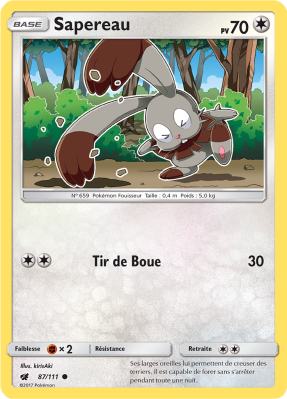 Carte Pokémon Sapereau 87/111 Commune Invasion Carmin