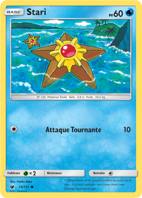 Carte Pokémon Stari 15/111 Commune Invasion Carmin