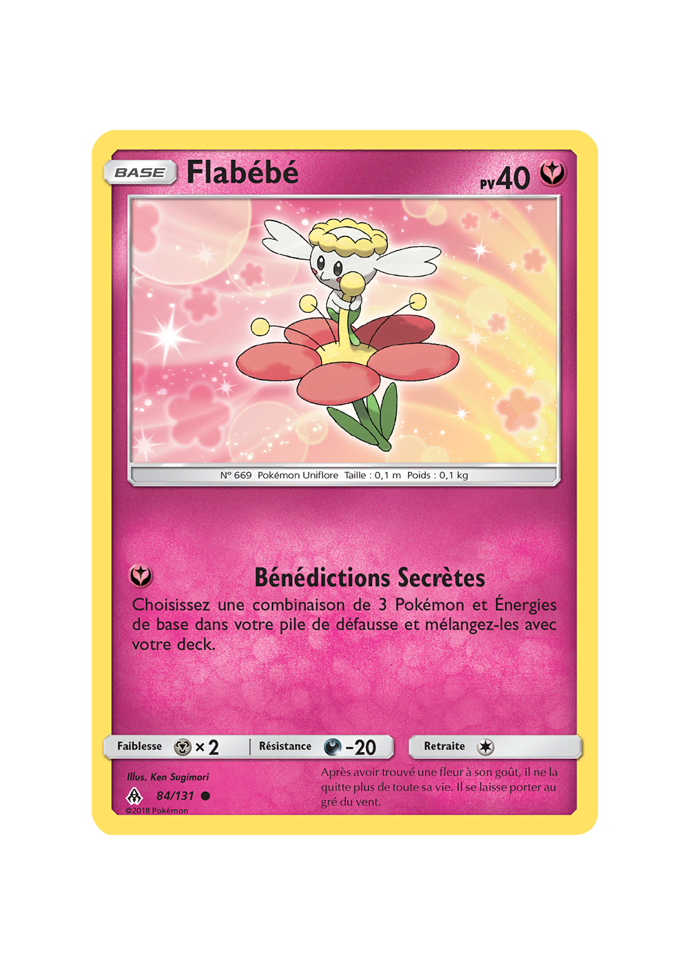 Carte Pokmon Flabb 84/131 Commune Lumire Interdite