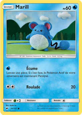 Carte Pokémon Marill 34/147 Commune Ombres Ardentes
