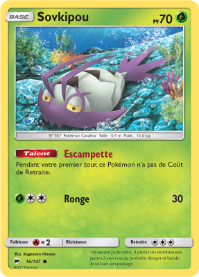 Carte Pokémon Sovkipou 16/147 Commune Ombres Ardentes