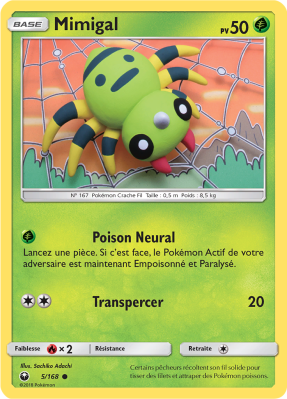 Carte Pokémon Mimigal 5/168 Commune Tempête Céleste