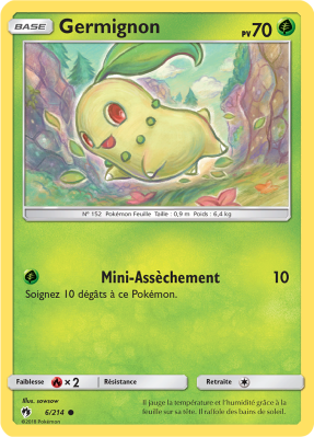 Carte Pokémon Germignon 6/214 Commune Tonnerre Perdu