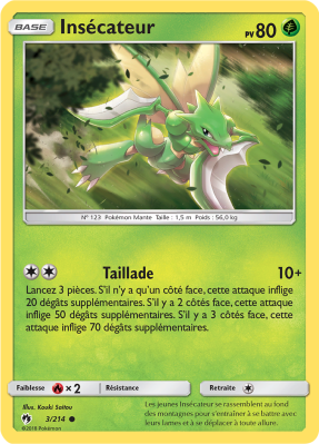 Carte Pokémon Insécateur 3/214 Commune Tonnerre Perdu