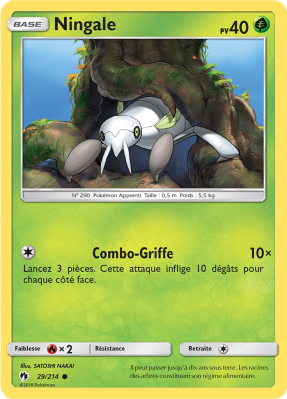 Carte Pokémon Ningale 29/214 Commune Tonnerre Perdu