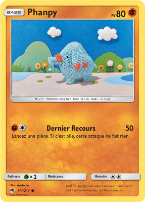 Carte Pokémon Phanpy 111/214 Commune Tonnerre Perdu