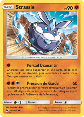 Carte Pokémon Strassie 117/214 Commune Tonnerre Perdu