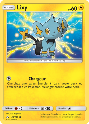 Carte Pokémon Lixy 46/156 Commune Ultra-Prisme