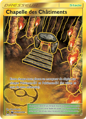 Carte Pokémon Chapelle des Châtiments SV90/SV94 Gold Destinées Occultes