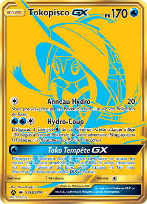 Carte Pokémon Tokopisco-GX SV92/SV94 Gold Destinées Occultes