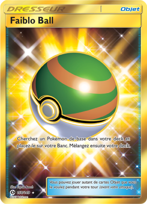 Carte Pokémon Faiblo Ball 158/149 Gold Soleil et Lune (JCC)
