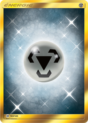 Carte Pokémon Énergie Métal de base 163/149 Gold Soleil et Lune (JCC)