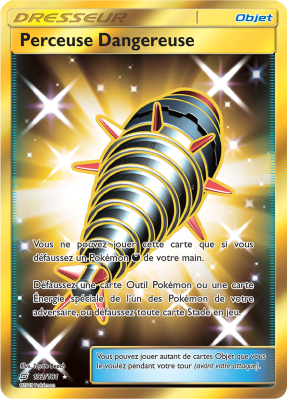 Carte Pokémon Perceuse Dangereuse 192/181 Gold Duo de Choc