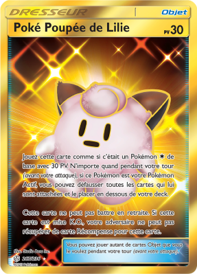 Carte Pokémon Poké Poupée de Lilie 267/236 Gold Éclipse Cosmique
