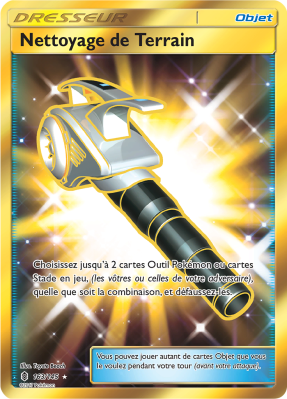 Carte Pokémon Nettoyage de Terrain 163/145 Gold Gardiens Ascendants