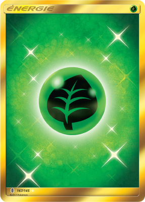 Carte Pokémon Énergie Plante de base 167/145 Gold Gardiens Ascendants