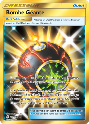 Carte Pokémon Bombe Géante 251/236 Gold Harmonie des Esprits