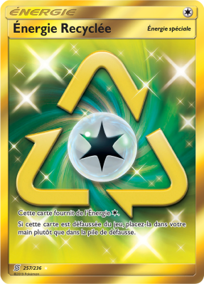 Carte Pokémon Énergie Recyclée 257/236 Gold Harmonie des Esprits