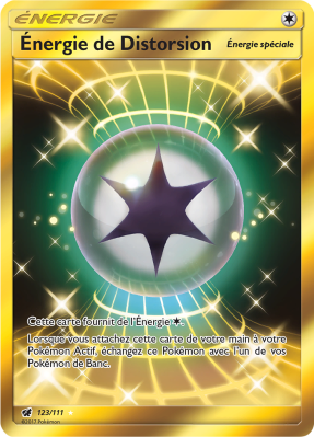 Carte Pokémon Énergie de Distorsion 123/111 Gold Invasion Carmin