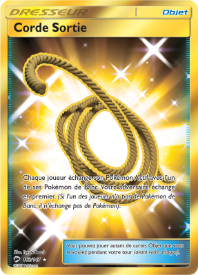 Carte Pokémon Corde Sortie 163/147 Gold Ombres Ardentes