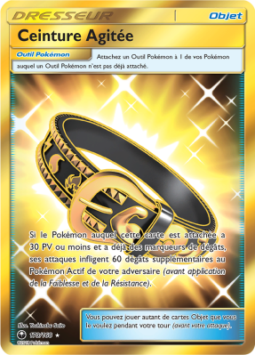 Carte Pokémon Ceinture Agitée 179/168 Gold Tempête Céleste