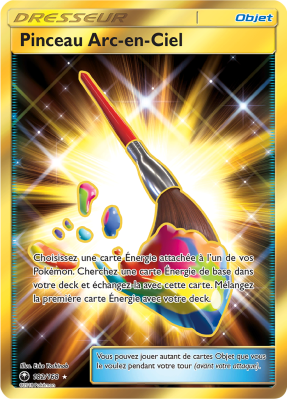 Carte Pokémon Pinceau Arc-en-Ciel 182/168 Gold Tempête Céleste