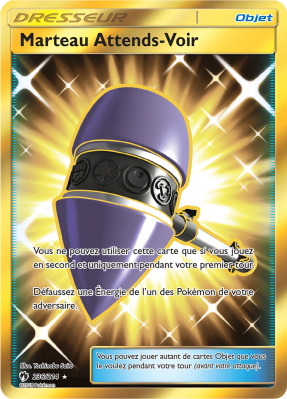 Carte Pokémon Marteau Attends-Voir 236/214 Gold Tonnerre Perdu