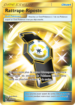 Carte Pokémon Rattrape-Riposte 230/214 Gold Tonnerre Perdu