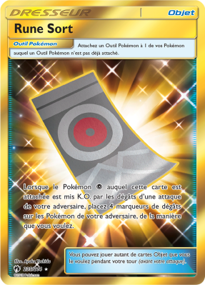 Carte Pokémon Rune Sort 235/214 Gold Tonnerre Perdu