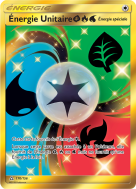Carte Pokémon Énergie Unitaire Plante Feu Eau 170/156 Gold Ultra-Prisme