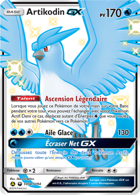 Carte Pokémon Artikodin-GX SV54/SV94 Ultra Rare Destinées Occultes
