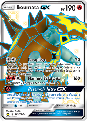 Carte Pokémon Boumata-GX SV52/SV94 Ultra Rare Destinées Occultes