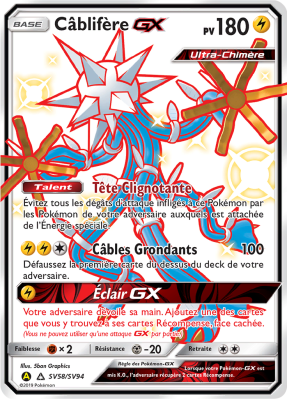 Carte Pokémon Câblifère-GX SV58/SV94 Ultra Rare Destinées Occultes