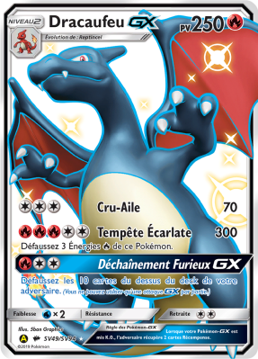 Carte Pokémon Dracaufeu-GX SV49/SV94 Ultra Rare Destinées Occultes