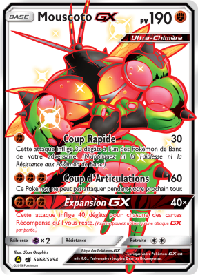 Carte Pokémon Mouscoto-GX SV68/SV94 Ultra Rare Destinées Occultes