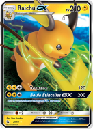 Carte Pokémon Raichu-GX 20/68 Ultra Rare Destinées Occultes