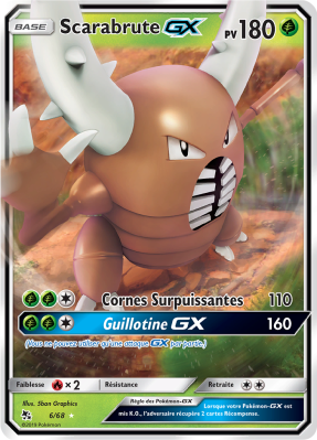 Carte Pokémon Scarabrute-GX 6/68 Ultra Rare Destinées Occultes