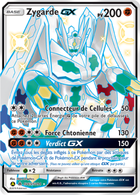 Carte Pokémon Zygarde-GX SV65/SV94 Ultra Rare Destinées Occultes