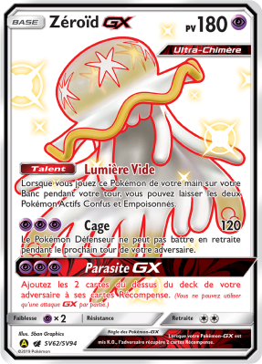 Carte Pokémon Zéroïd-GX SV62/SV94 Ultra Rare Destinées Occultes
