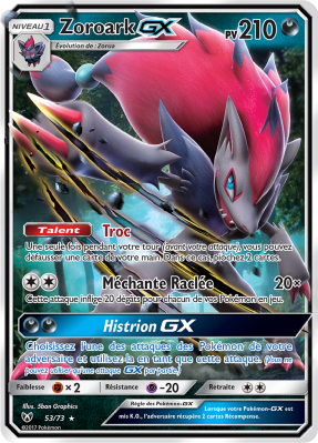 Carte Pokémon Zoroark-GX 53/73 Ultra Rare Légendes Brillantes