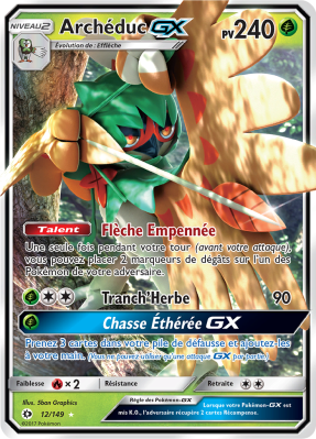 Carte Pokémon Archéduc-GX 12/149 Ultra Rare Soleil et Lune (JCC)